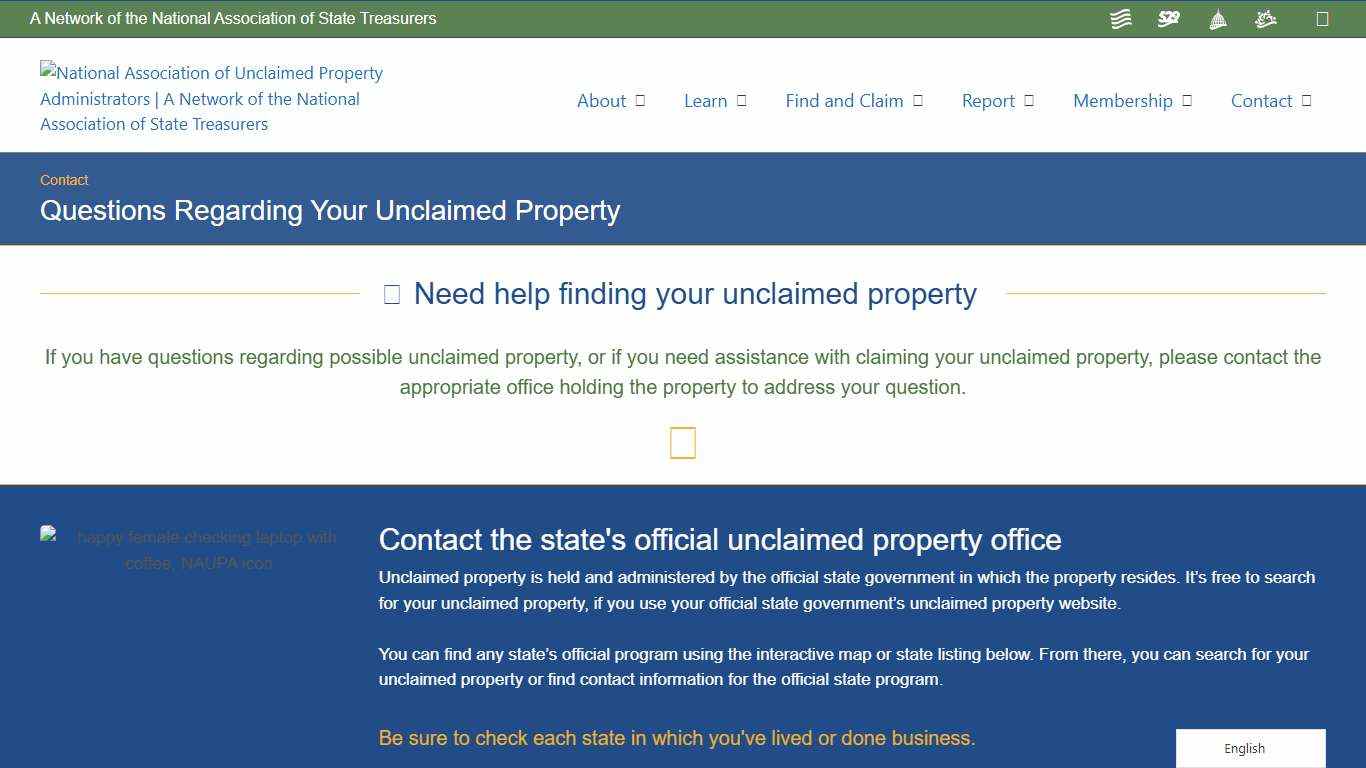 Questions Regarding Your Unclaimed Property – National Association of Unclaimed Property Administrators (NAUPA)