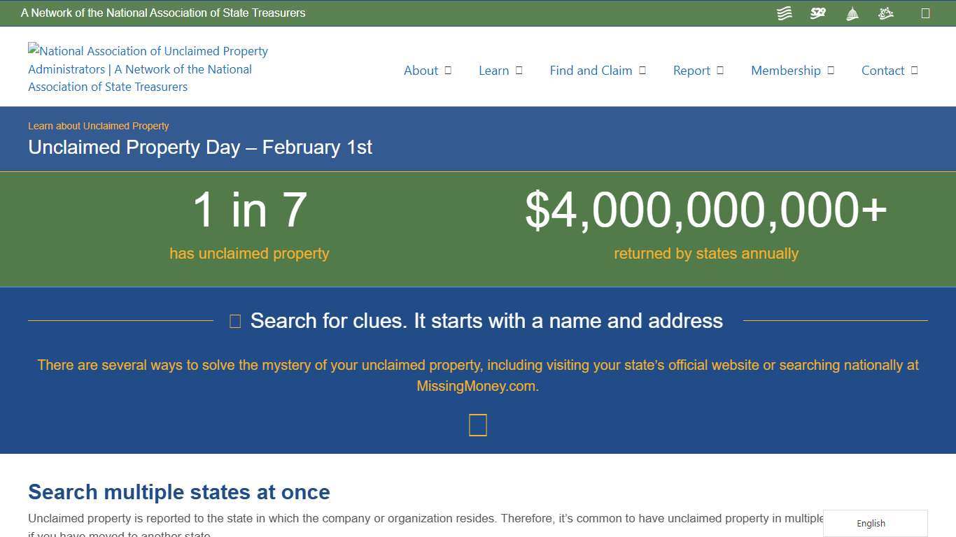 Unclaimed Property Day – February 1st – National Association of Unclaimed Property Administrators (NAUPA)